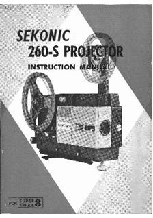 Sekonic Sekonic 260 S manual. Camera Instructions.